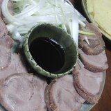 焼豚で作る北京ダック風